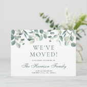 Wir haben Eukalyptus Greenery Wasserfarbe Bewegung Ankündigung (Stehend Vorderseite)