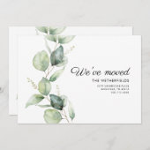 Wir haben Eukalyptus-Grüne bewegt Ankündigung (Vorne/Hinten)