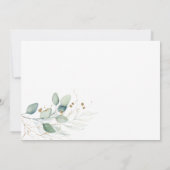 Wir haben Eukalyptus-Hochzeitsankündigung Einladung (Rückseite)