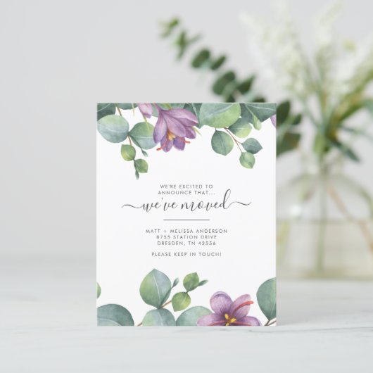 Wir haben Eukalyptus Lila Green Moving Budget vers (Stehend Vorderseite)