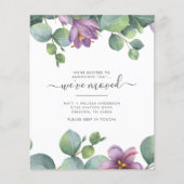 Wir haben Eukalyptus Lila Green Moving Budget vers (Vorderseite)