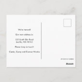 Wir haben farbenfrohe Daisy Bouquet neue Zuhause-A Postkarte (Rückseite)