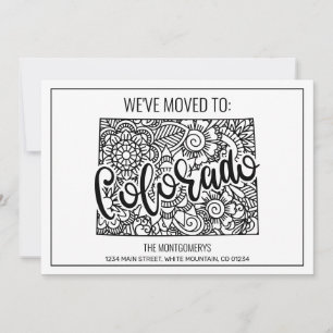 Wir haben Floral Mandala Colorado Staat Zuhause Ankündigung
