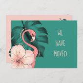 Wir haben Florida Flamingo Monstera Leaf bewegt Ankündigung (Vorne/Hinten)