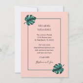 Wir haben Florida Flamingo Monstera Leaf bewegt Ankündigung (Rückseite)