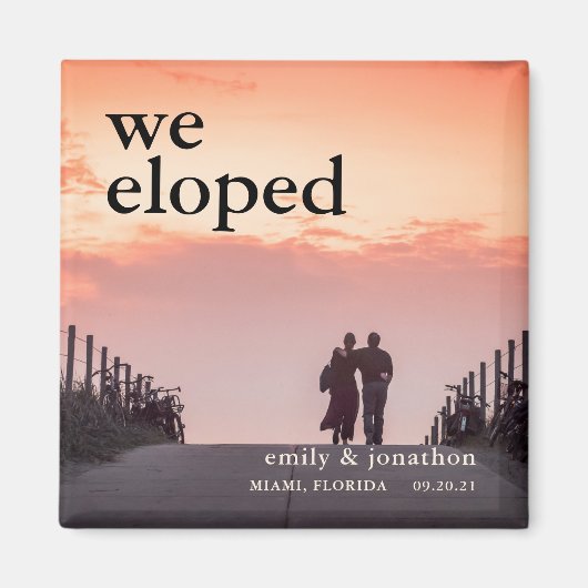 Wir haben Foto Keepake Ankündigung gegossen Magnet (Vorne)