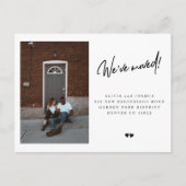 Wir haben Foto nach Maß verschoben Ankündigungspostkarte (Vorderseite)