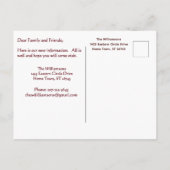 Wir haben Foto-Ornamente aus dem Haushalt verschob Ankündigungspostkarte (Rückseite)