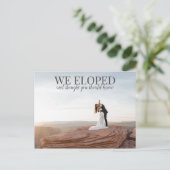 Wir haben Foto Save the Date gegossen Postkarte (Stehend Vorderseite)