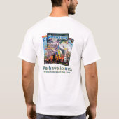 Wir haben Fragen T-Shirt (Rückseite)