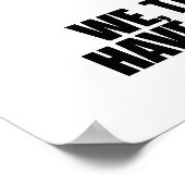 Wir haben genug poster (Ecke)