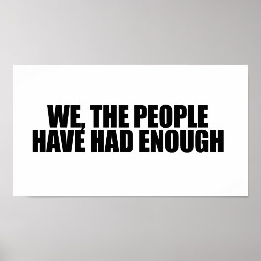 Wir haben genug poster (Vorne)