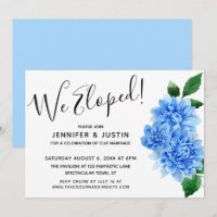 Wir haben gepflückt! Blue Watercolor Dahlia Blume,