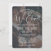 Wir haben gepflückt! QR Code Foto Overlay Hochzeit Save The Date (Vorderseite)
