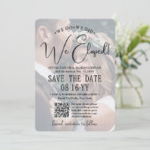 Wir haben gepflückt! QR-Code Hochzeitsempfang Save The Date (Stehend Vorderseite)