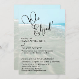 Wir haben gepflückt! Rippled Sand Aqua Water Beach Einladung