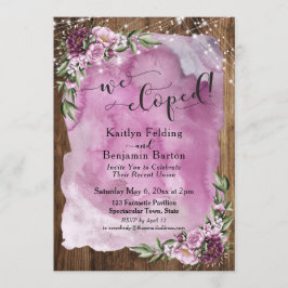 Wir haben gepflückt! Rustikale Aquarellblüte und L Einladung