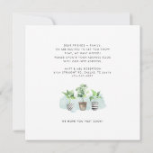 Wir haben gepottete Pflanze in Bewegung gesetzt Ankündigung (Rückseite)