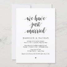 Wir haben gerade geheiratet, das Hochzeitsfeiertag