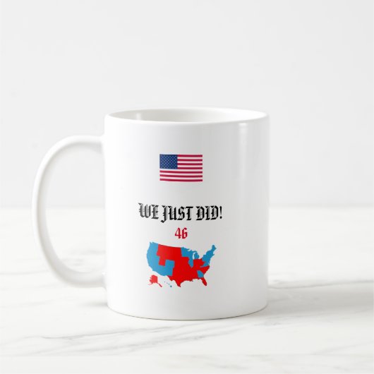 WIR HABEN GERADE GETAN! 46 Joe Biden themed - Tass Kaffeetasse (Links)