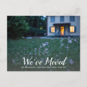 Wir haben gerade Ihr Foto um eine neue Adresse erw Postkarte (Vorderseite)