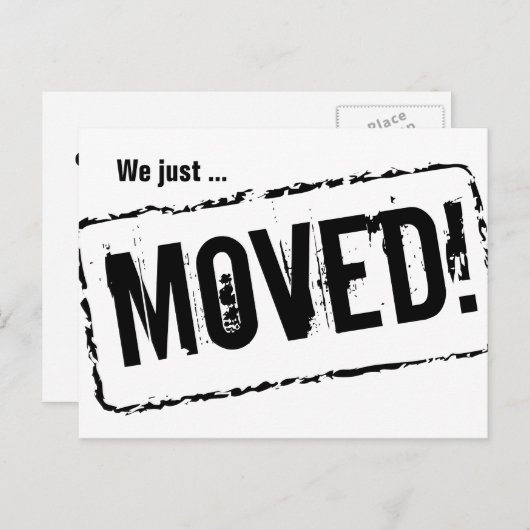 Wir haben gerade Postkarten für neue Zuhause versc (Vorne/Hinten)