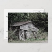 "Wir haben gewechselt" Postkarte "Adresswechsel" (Vorne/Hinten)