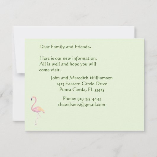 Wir haben Golf Beach Budget FLAT Move verschoben Ankündigung (Rückseite)