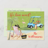 Wir haben Golf Beach Budget FLAT Move verschoben Ankündigung (Vorne/Hinten)