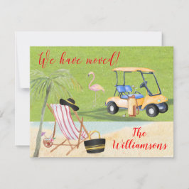 Wir haben Golf Beach Budget FLAT Move verschoben Ankündigung