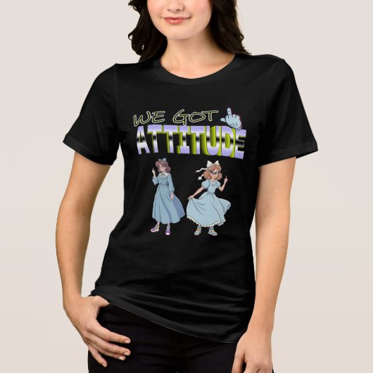 Wir haben Haltung Tri-Blend Shirt (Vorderseite)