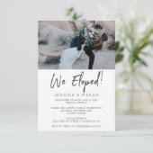 Wir haben handgeschriebene Einladungs-Ankündigung Einladung (Stehend Vorderseite)