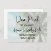 Wir haben handgeschriebene Kalligrafie-Palmen-Baum Postkarte (Vorne/Hinten)