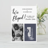 Wir haben handgeschriebene Lässige Hochzeit mit zw Ankündigung (Stehend Vorderseite)