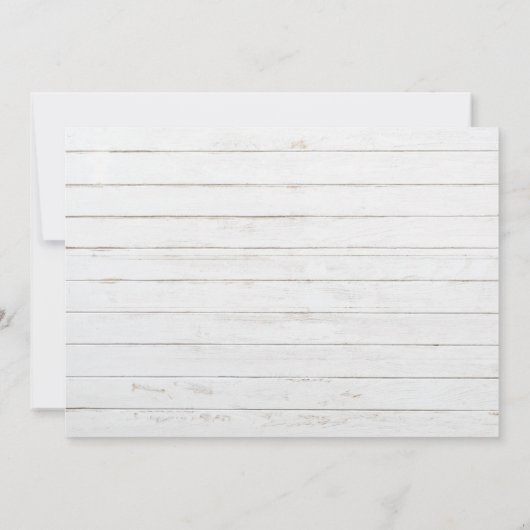 Wir haben handgeschriebenes Lässiges Hochzeitssemb Ankündigung (Rückseite)