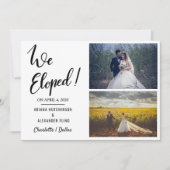 Wir haben handgeschriebenes Lässiges Zwei-Hochzeit Ankündigung (Vorderseite)