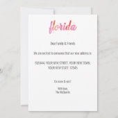 Wir haben Handschrift geschrieben Wasserfarbe Flor Ankündigung (Rückseite)