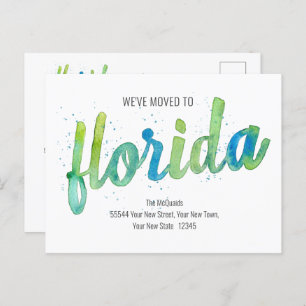 Wir haben Handschrift geschrieben Wasserfarbe Flor Feiertagspostkarte