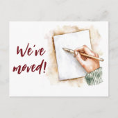 Wir haben Handschrift verschoben Postkarte (Vorderseite)