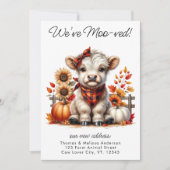 Wir haben Herbst Herbst-Hochland-Kuh neue Adresse  Ankündigung (Vorderseite)