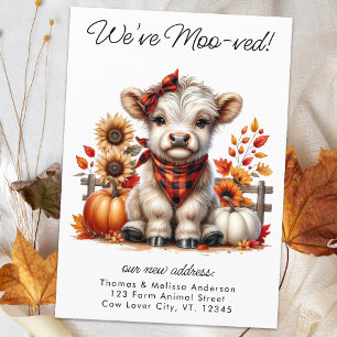 Wir haben Herbst Herbst-Hochland-Kuh neue Adresse Ankündigung