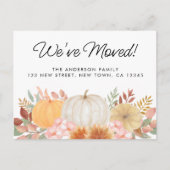 Wir haben Herbstverschiebung Ankündigung Postkarte (Vorderseite)