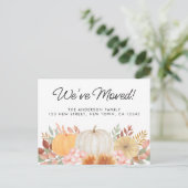 Wir haben Herbstverschiebung Ankündigung Postkarte (Stehend Vorderseite)