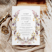 Wir haben Hochzeiten für moderne Wildblumen Einladung