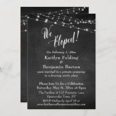 Wir haben Hochzeitsempfang für die Tafelleuchten g Einladung (Vorne/Hinten)