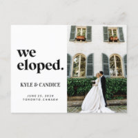 Wir haben Husband & Ehefrau Hochzeitsankündigung C