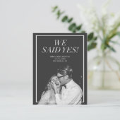 Wir haben ja gesagt | Ankündigung einer Hochzeit i (Stehend Vorderseite)