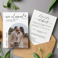Wir haben jetzt gekocht und feiern das Elopement-P