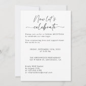 Wir haben jetzt gekocht und feiern das Elopement-P Einladung (Rückseite)