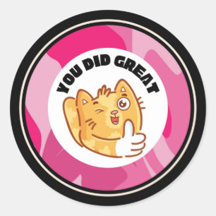 Wir haben Job Donald Sticks Runder Aufkleber